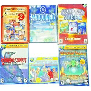 Y2k Lot 19 BigFish Encore Hidden Object Murder Mystery Adventure PC Games CD-ROM